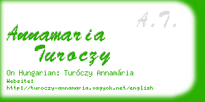 annamaria turoczy business card